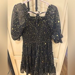 Girl’s Rare Editions - black & gold party dress size 6